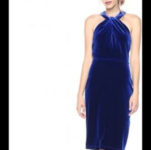 Blue Velvet Dress